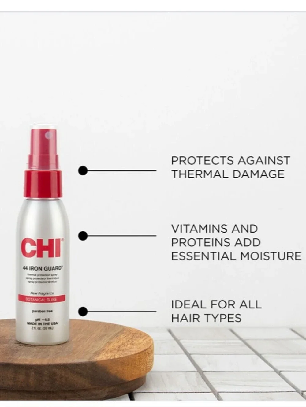 CHI 44 Iron Guard Heat Protectant Spray Botanical Bliss 2oz/ 2 Bottles